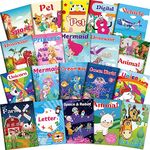 OSIMIG 20PCS Colouring Books for Children Ages 2-8, Mini Colouring Books for Party Bags, Kids Colouring Book for Girls and Boys, Includes Themes like Unicorn,Mermaid,Dinosaur,Underwater World,Animal