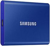 SAMSUNG T7 Portable SSD, 2TB External Solid State Drive, Speeds Up to 1,050MB/s, USB 3.2 Gen 2, Reliable Storage for Gaming, Students, Professionals, MU-PC2T0H/AM, Blue