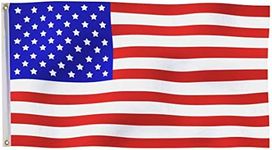 ARICONA FLAGS USA flag - US flag 3x5ft with brass eyelets – weatherproof national flag for flagpole – 100% polyester – 90x150cm
