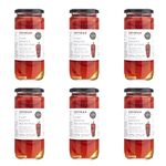 Odysea Roasted Red Peppers (Pack of 6 x 450g Jars)