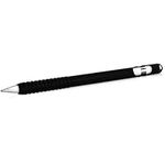 kwmobile Silicone Skin Compatible With Apple Pencil (1. Gen) - Skin Soft Flexible Sleeve Grip Protective Cover for Tablet Pen - Black