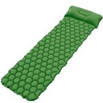 Deeplee Camping Mat, Inflatable Sleeping Mat with Pillow, Ultralight Sleeping Pad for Backpacking, Camping, Hiking