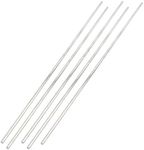 uxcell 2.5mm X 180mm Stainless Steel Straight Round Rod Bar Silver Tone 5pcs