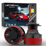 LEDBeam LED MX 120W Automotive Grade 7035 Chip 22000Lm 6000k White Car Headlight Bulb (12V,120W/2bulbs) (H7/H18)