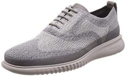 Cole Haan Men's 2.Zerogrand Stitchlite OX Water Resistant Oxford, Magnet Knit/Vapor Grey, 12 M US