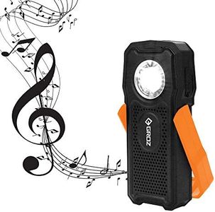 Groz Multipurpose Rechargeable Light with Bluetooth Speaker, Powerbank |10W COB, 3W LED, 500 LUMENS, 6W Speaker | Type C Support | LED/397
