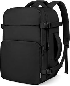 ZOMFELT Travel Backpack for Women Men, Carry on Luggage Backpack, TSA 15.6 inch Personal ltem Travel Bag Airplane, Weekender Bag Laptop Backpack Casual Daypack for School Business Trip, Black
