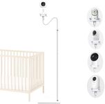 JAMYOK Baby Monitor Floor Stand Mount,Baby Monitor Camera Holder Compatible with VTech/DXR 8 & DXR-8 Pro/Hellobaby HB65/ HB66/HB248/ANMEATE/Bonoch and Most Other Baby Monitor, DE-H06