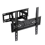 PrimeCables TV Wall Mount Bracket for Most 26-55 inch TVs up to 88lbs, Full Motion TV Mount with Dual Articulating Arms Swivel and Tilt Extension, Max VESA 400x400mm Flat Screen