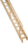 Dolle Lisbon Wooden Space Saver Staircase Kit (Loft Stair) - Suitable for a Floor Height up to 2835mm