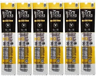 Nick's Sticks | Free Range Chicken Snack Sticks | Made in the USA | Gluten Free | Paleo, Keto, Whole30 Approved | No Soy, Antibiotics or Hormones (6-1.7oz. Packages of 2 Sticks)