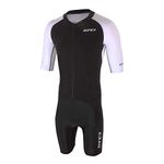ZONE3 Men's Lava Long Distance Full Zip Short Sleeve Aero Suit