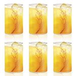 Borosil 295 ml Set of 6 pcs Cherry Vision Transparent Drinking Glass | Borosilicate Glass Tumblers for Water, Cold Drinks, Juice| Flame Proof, Microwave & Dishwasher Safe | for Daily use & Gifting