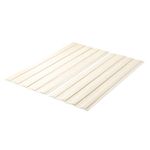 Mellow Fabric Covered Wood Slat Board Mattress Support, Box Spring or Bed Slat Replacement, Queen