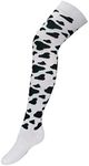 Macahel Cotton Rich Animal Design Over The Knee Socks - Cow Design - Size UK 4-8