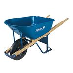 Ames Tools True Temper M6T22 Contractor Steel Wheelbarrow, Blue, 6 Cubic Foot