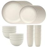 32pcs Wheatstraw Dinnerware, Dish S