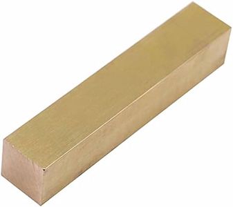1" x 1" C360 Brass Square BAR 5" Long Solid 1.00" Flat Mill Stock