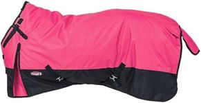 Tough 1 600D Turnout Blanket with Snuggit Neck Hot Pink 69