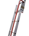 BPS Slider - Sliding Loft Ladder with handrail, D-Shaped Rungs, Inc. Stowing Pole, 150kg Load Capacity (2 Section)