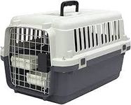 Dog Trust Heavy Duty Dog Airline Travel Flight Crate Carrier Kennel, Cage for Pet 20 Inch - Blue and White