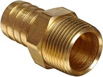 Anderson Metals 57001-1212 Brass Hose Fitting, Connector, 3/4" Barb x 3/4" Male Pipe