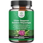 Herbal Liver Detox Formula - Liver Cleanse with Milk Thistle Supplement Dandelion Root Turmeric and Artichoke Extract for Liver Health - Liver Support Silymarin Milk Thistle Liver Supplement - 60ct