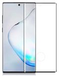 CellRyte Edge to Edge || Full Gum || Full Glue || Full Cover Tempered Glass Screen Protecter for Samsung Galaxy Note 10 Plus - Black