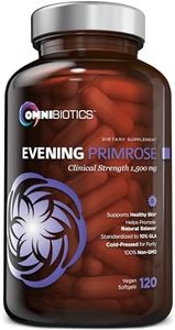 Organic Evening Primrose Oil | Clinical Strength 1,500 mg | 10% GLA | Cold-Pressed, Non-GMO | Hormone Balance for Women | Menopause and PMS Support | 120 Vegan softgel Capsules