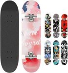 Smibie Skateboards Pro 31 inches Complete Skateboards for Teens Beginners Girls Boys Kids Adults, 7 Layer Maple Wood Skateboard