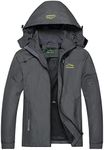 GIISAM Grey Raincoat for Men Rain J