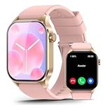 Smart Watch for Women, Infrared True Blood Oxygen Monitor, 136+ Sports Modes, 2.04-inch AMOLED Display, Heart Rate Sleep Monitor, IP68 Waterproof Fitness Tracker, Compatible with Android iOS Pink