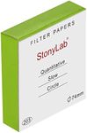 stonylab Quantitative Filter Paper, 100 Pack Slow Flow Rate Cellulose Filter Paper Circles with 10 Micron Particle Retention, 74 mm Diameter