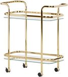 South Shore Maliza Bar Cart-Gold an