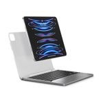 Brydge iPad 11 MAX+ Wireless Keyboard Case with Multi-Touch Trackpad for iPad Pro 11-inch (1st, 2nd & 3rd Gen) and iPad Air (4th Gen), Integrated Magnetic SnapFit Case Silver Keyboard White Case