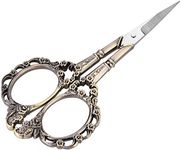 1pc Vintage Flower Pattern Scissors