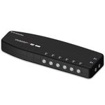 DigiShark 6 Way TV Aerial Signal Booster&Splitter Amplifier, Improves Picture Quality&Channel Reception, IR Bypass Compatible, Built-In 4G/5G LTE Filter, Freeview HD UHF Ch 21-60, 4K, FM&DAB