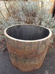 WHISKEY BARREL HALF CASK - GARDEN PLANTER TUB POND