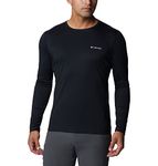 Columbia Men's Long Sleeve Shirt, ZERO RULES LONG SLEEVE SHIRT, Polyester, Black, Size: S, AM6083