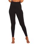 Motherhood Maternity Women's Mama Prima Compression Post Pregnancy Full Length Legging, Solid Black, Small