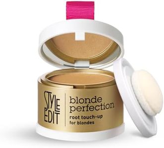 Root Touch Up Powder by Style Edit | Temporary Color for Dark Blonde Hair with Highlights, Grays, Thinning Areas, and Hairline | Mineral-Infused Concealer | 0.14 oz.