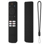 Oboe Silicone TV Remote Cover 'Compatible with' Xiaomi Mi Tv X Series 2024 / X Pro QLED Tv Remote 2024 Model Remote Protective Case with Remote Loop (Black) [Remote NOT Included]