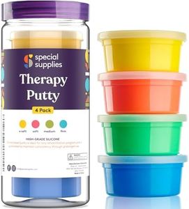 Special Supplies Therapy Putty for Kids and Adults - Resistive Hand Exercise Stress Relief Therapy Putty Kit, Set of 4 Strengths, Three Ounces of Each Putty