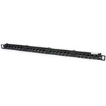 StarTech.com 24 Port 0.5U RJ45 Cat5e 110 Ethernet Rackmount Network Patch Panel PANELHU24