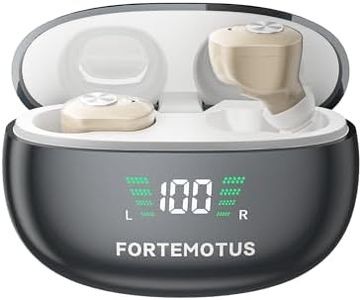 Hearing Aids for Seniors with Hearing Loss, latest Rechargeable 16-Channel Digital Hearing Aid with Intelligent Noise Cancelling, Invisible Hearing Amplifier With Portable Charging Case(Black)
