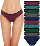 SIMIYA Cotton Underwear Women Bikini Briefs Ladies Soft Panties Low Rise Invisible Stretch Breathable Hipster Undies