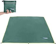 TRIWONDER Multifunction Waterproof Hammock Rain Fly Tent Tarp Footprint Camping Shelter Sunshade Beach Picnic Mat for Camping Hiking (02 Green, S - 2.2 x 1.5m)