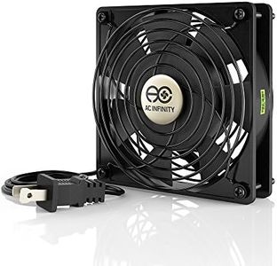 AC Infinity AXIAL 1225, Quiet Muffin Fan, 120V AC 120mm x 25mm Low Speed, UL-Certified for DIY Cooling Ventilation Exhaust Projects