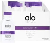 Alo Yoga Immunity Rescue Shot- Elderberry - Boost Your Defenses - Vitamins C, D, K, Alma, Reishi & Probiotics - Pack of 30 Gel Shots (9 g)