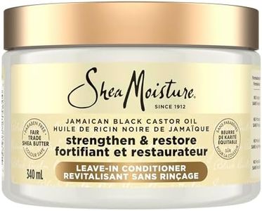 SheaMoisture Jamaican Black Castor Oil Strengthen & Restore for Damaged or Chemically Processed Hair, Leave-In Conditioner, 340ml